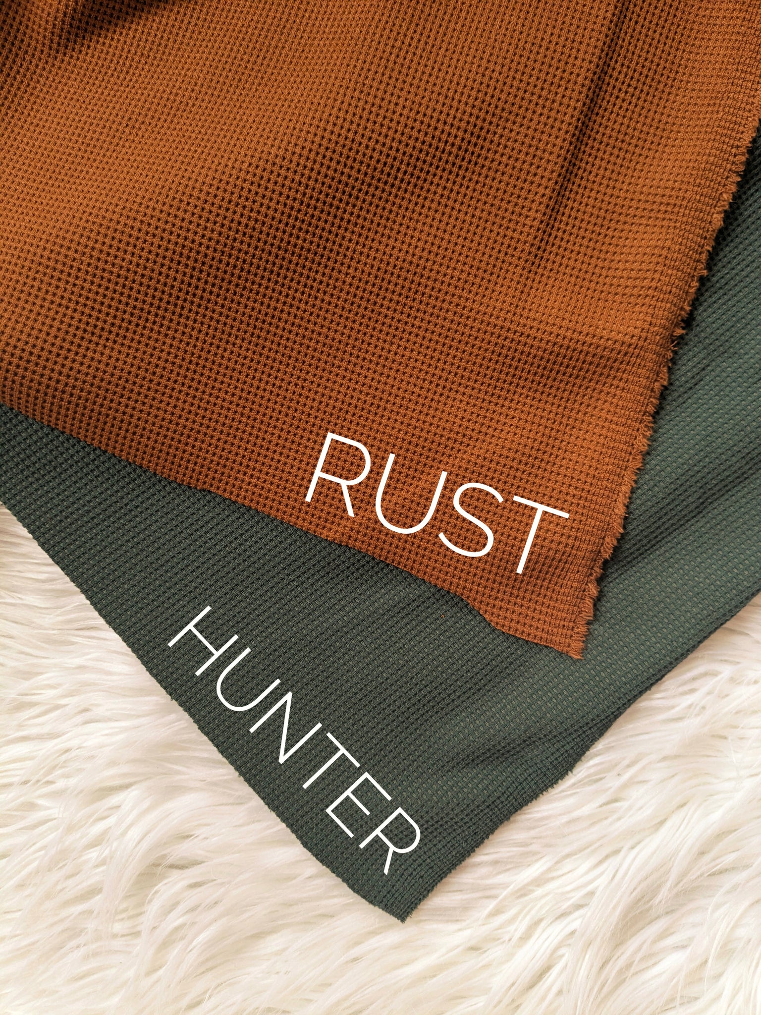 Mini Waffle Knit| Textured Solids|By the Half Yard