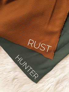 Mini Waffle Knit| Textured Solids|By the Half Yard
