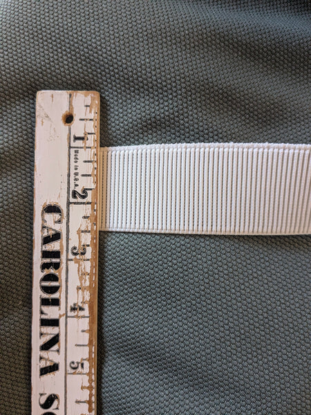 1 1/2" White Elastic| By the Half Yard