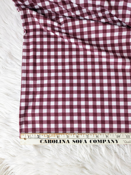 Gingham Small Plaid | Yummy Rib Knit|By the Half Yard