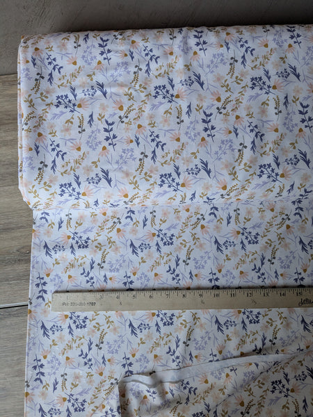 Where Small Flowers Grow| Polyester Diamond Swiss Dot |By the Half Yard