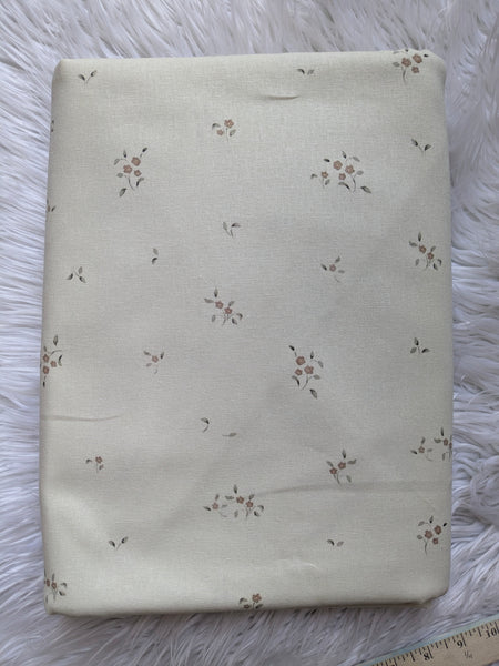 Small Mauve Stems|Linen Cotton| By the Half Yard