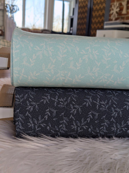 Dotted Leafy Print | Air Flow Polyester or Seersucker "Knit" | By the Half Yard