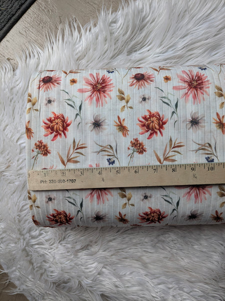 Farm Bouquet|Soft Rib Knit|By the Half Yard