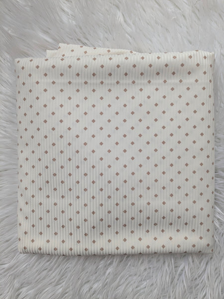 Custom Print | Diamonds|Unbrushed Rib Knit|By the Half Yard