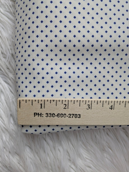 Custom Print| Navy Diamonds |Cloud Poly|  By the Half Yard