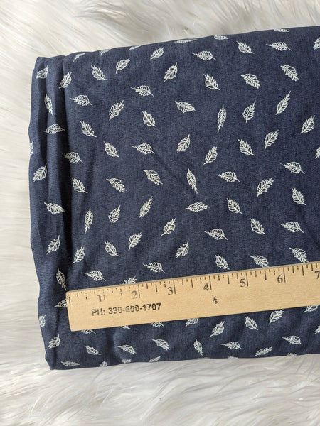 Navy Petite Prints |Polycotton Chambray| By the Half Yard