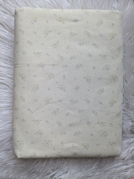 Petite Blue Roses|Linen Cotton| By the Half Yard