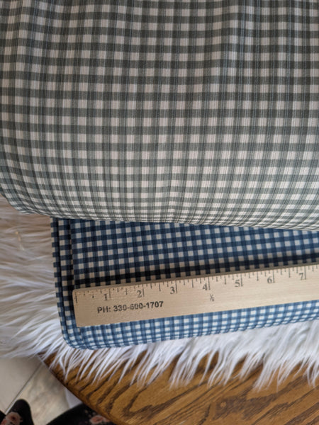 Custom Print | Petite Gingham |Unbrushed Rib Knit|By the Half Yard