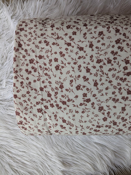 Rust Red Mini Print| Double Gauze Cotton| By the Half Yard