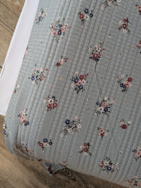 Gretchen Ditsy Floral| Summer Breeze Knit|By the Half Yard