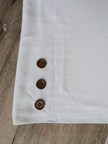 Ivory Irish Linen Blend | Solid | By the Half Yard