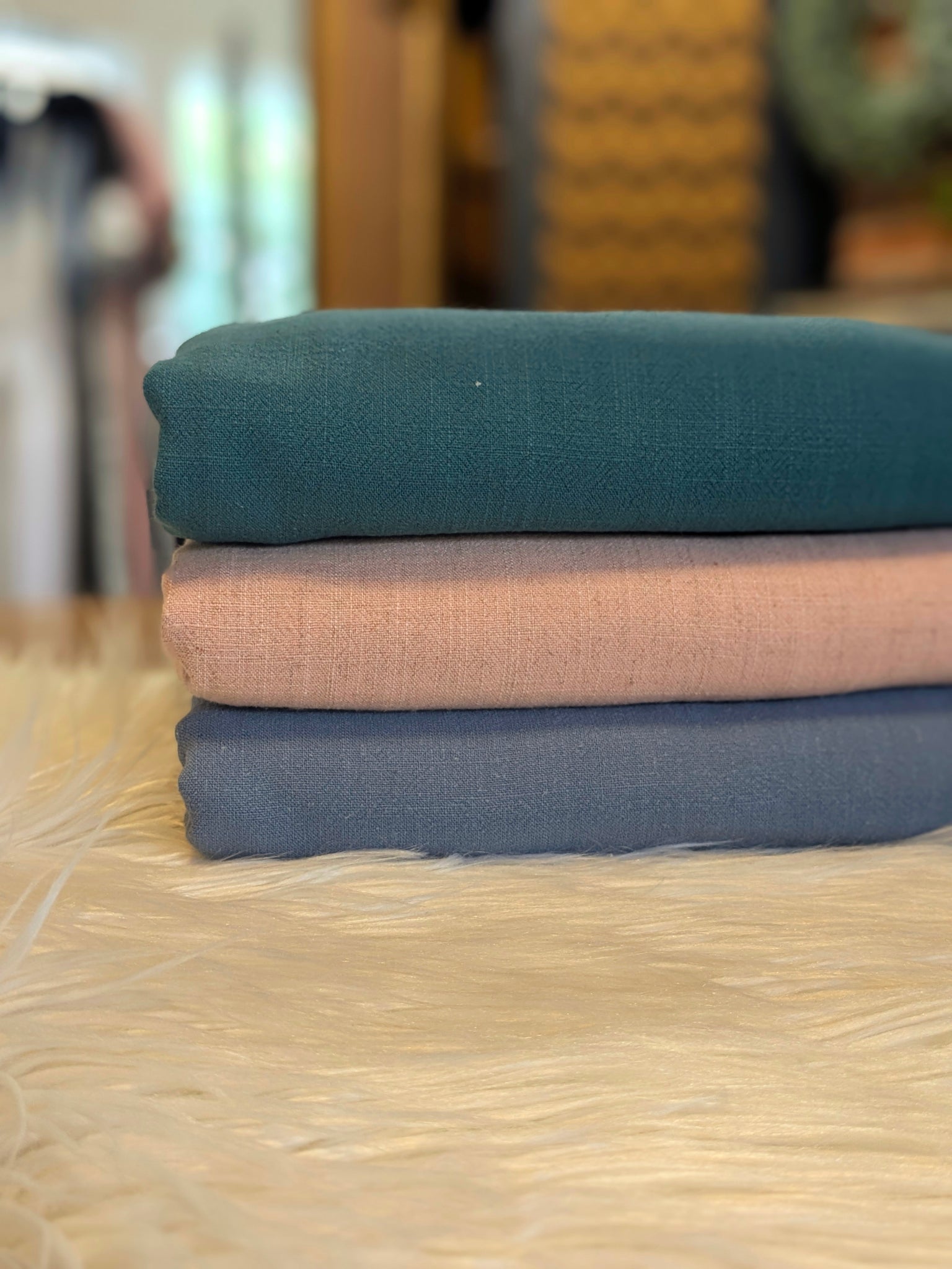 Washed Linen Blend | Solids | By the Half Yard