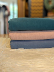 Washed Linen Blend | Solids | By the Half Yard