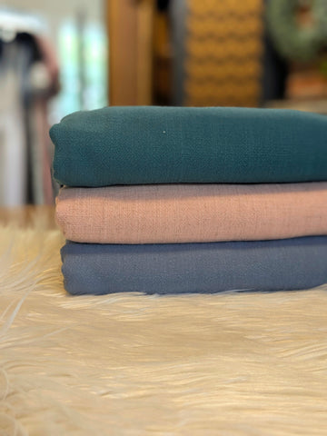 Washed Linen Blend | Solids | By the Half Yard
