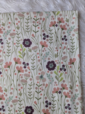 Mauve Wildflowers|  Missioni Knit| By the Half Yard