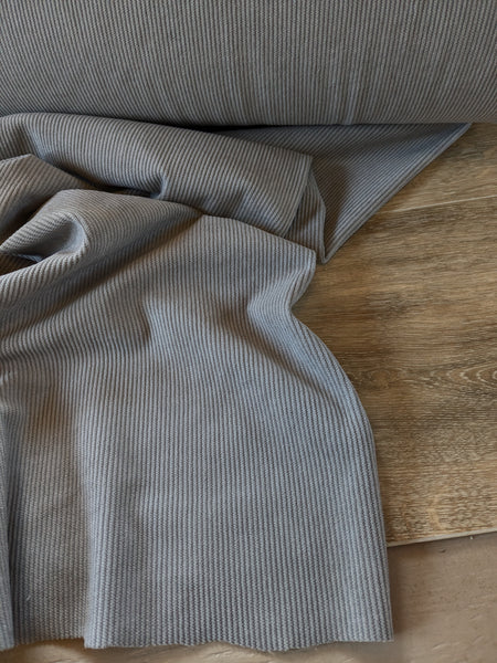 Medium Grey Stretch Corduroy| By the Half Yard