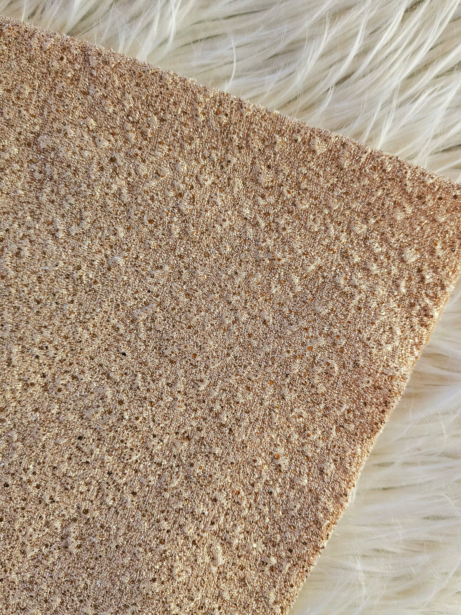 Champagne Blush Shimmer Knit|Solids|By the Half Yard