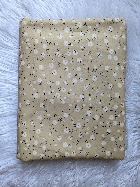 Almond Floral Toss|Linen Cotton| By the Half Yard