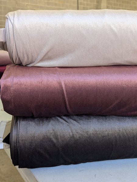 Mahogany Stretch Velvet|Solids |By the Half Yard