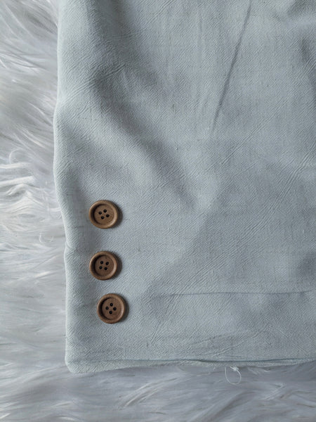 Softest Silver Washed Linen Blend  | Solid | By the Half Yard