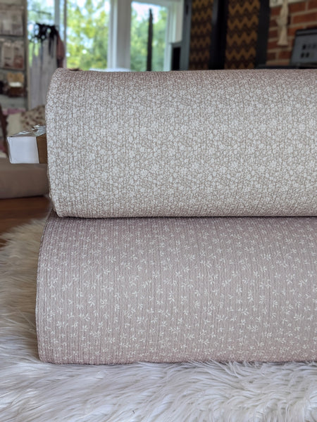 Custom Print |Neutral Mini Prints|Textured Missioni Knit| By the Half Yard