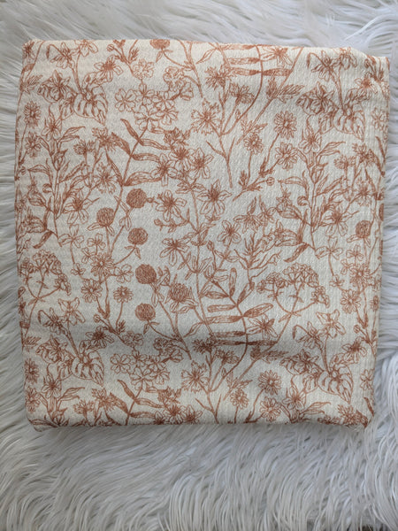 Custom Print |Rust Stems |Textured Missioni Knit| By the Half Yard