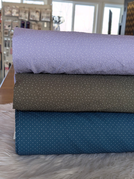 Pindots | Seersucker or Air Flow Polyester | By the Half Yard