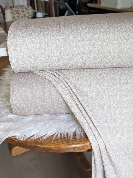 Custom Print |Neutral Mini Prints|Textured Missioni Knit| By the Half Yard