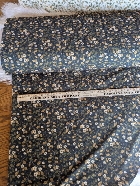 Custom Print|Leafy Print on Swiss Dot Knit or Missioni |By the Half Yard