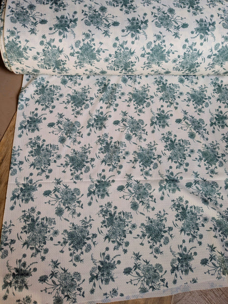 Custom Print| Stencil Bouquet | Missioni Knit| By the Half Yard