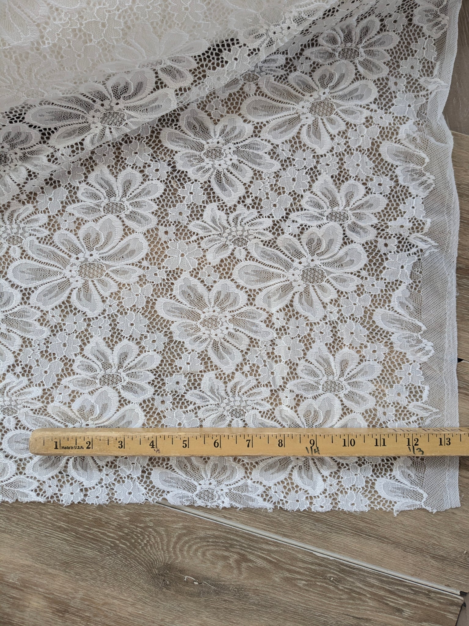 Ivory Stretch Lace|Solids| By the Half Yard