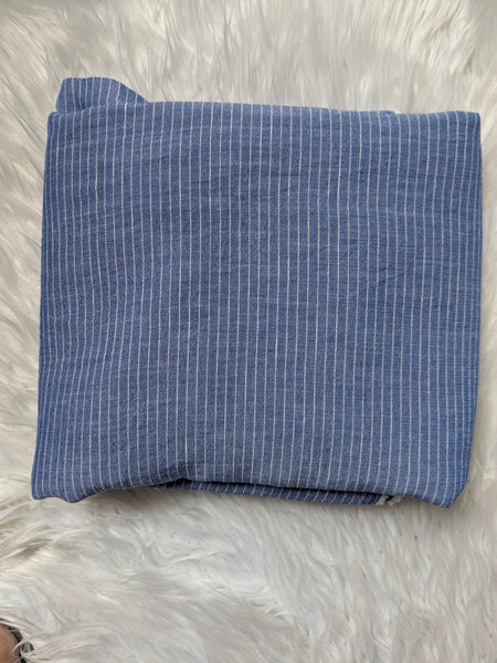 Polyester Pin Stripes Linen Look| By the Half Yard
