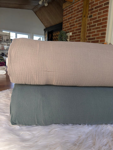 Double Gauze Cotton| Solids| By the Half Yard