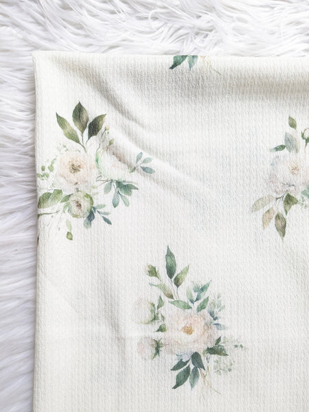 Green Foliage Summer Bouquet| Textured Missioni Knit| By the Half Yard