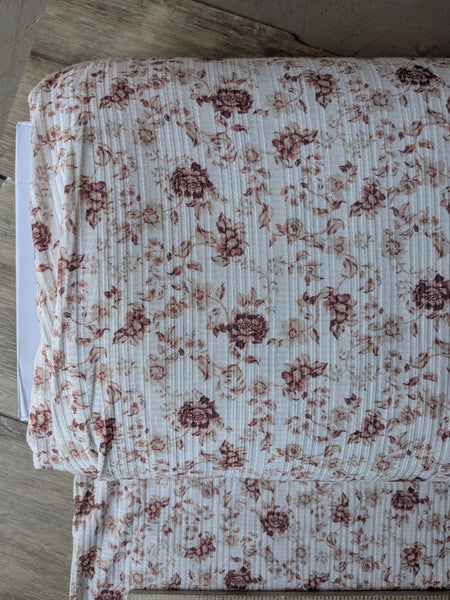 Izzy Floral • Summer Breeze Knit|By the Half Yard