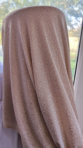Rose Gold Shimmer Knit|Solids|By the Half Yard