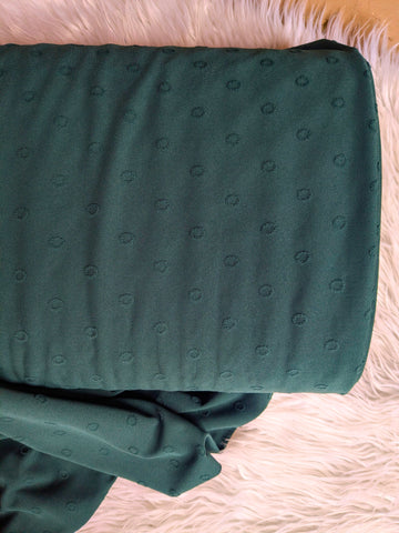Hunter Swiss Circles Poly Knit|By the Half Yard