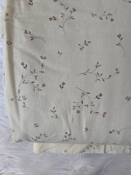 Vintage Rosebuds |Linen Cotton | By the Half Yard