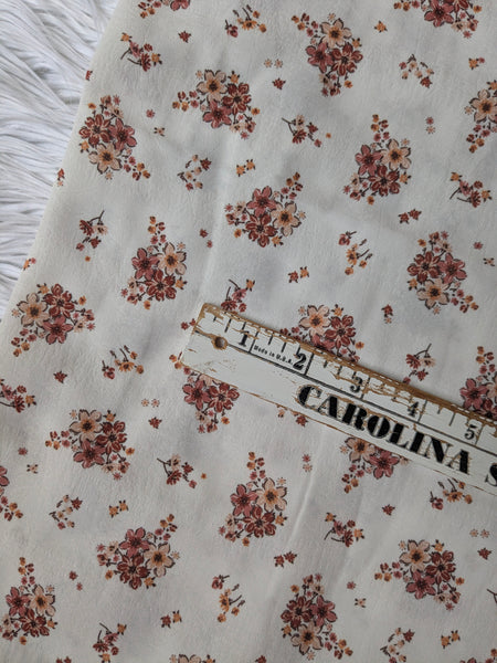 Custom Design|Petite Fall Bouquet| Feather Poly | By the Half Yard