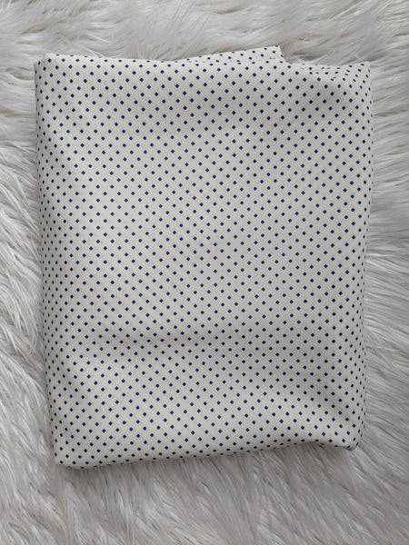 Custom Print| Navy Diamonds |Cloud Poly|  By the Half Yard