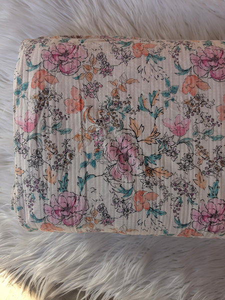 Kenyan Floral|Summer Breeze Knit|By the Half Yard