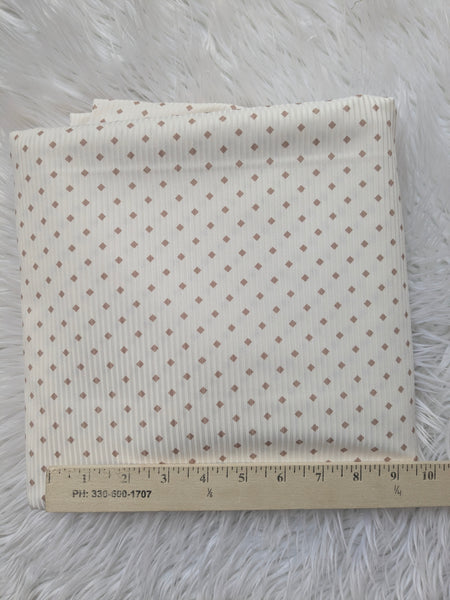 Custom Print | Diamonds|Unbrushed Rib Knit|By the Half Yard