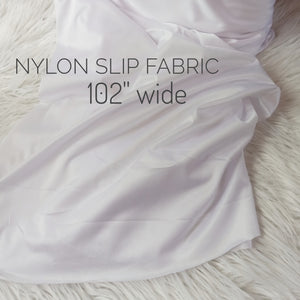 White Slip Fabric | Nylon Tricot| By the Half Yard