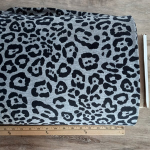 Black & Grey French Terry Knit Designs | By the Half Yard